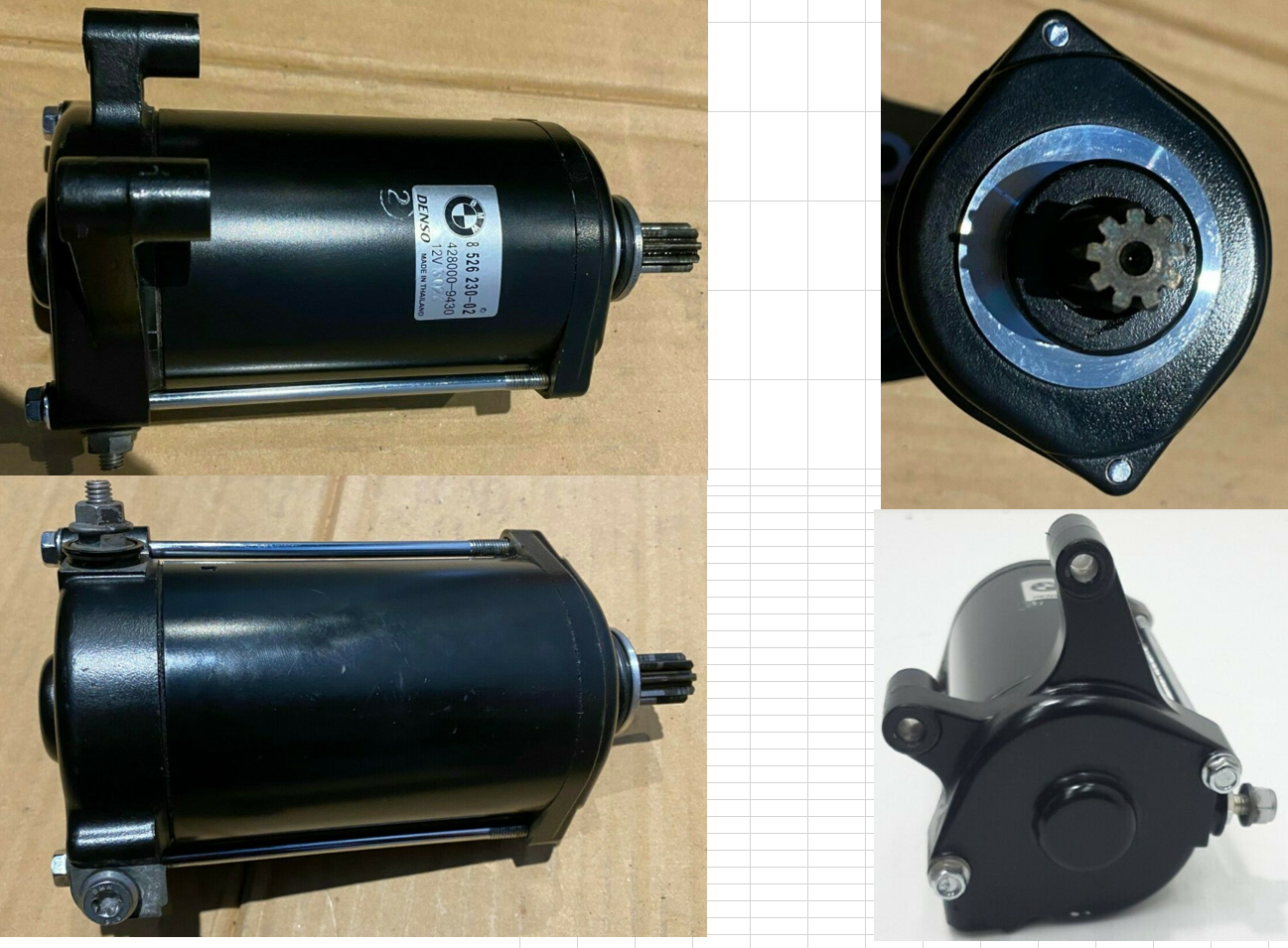 STARTER MOTOR HC09-177-BMW R1200GS RT RS R 12-16 long legs